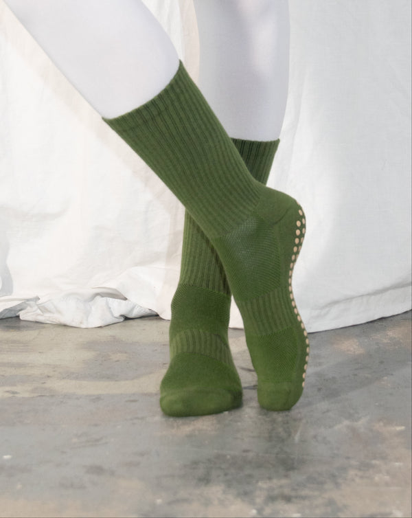 Moss - Crew Grip Sock