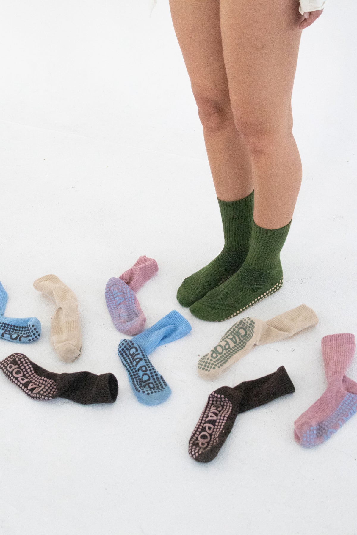 Bloom: Pilates Grip Socks, Crew