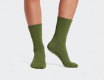 Moss: Pilates Grip Socks, Crew